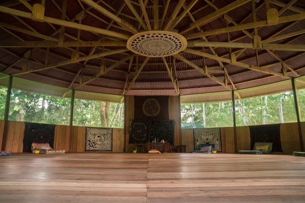 Circular meditation room